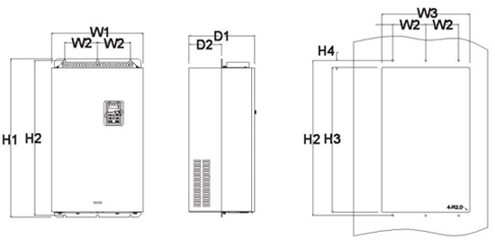 Преобразователь частоты INVT GD200-030G/037P-4